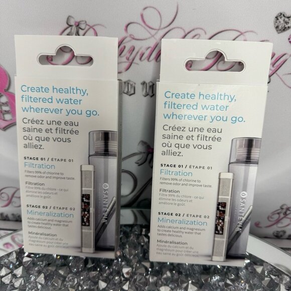 Santevia water filter bottle adds minerals filters to clean drinking water 💧 - Picture 2 of 6